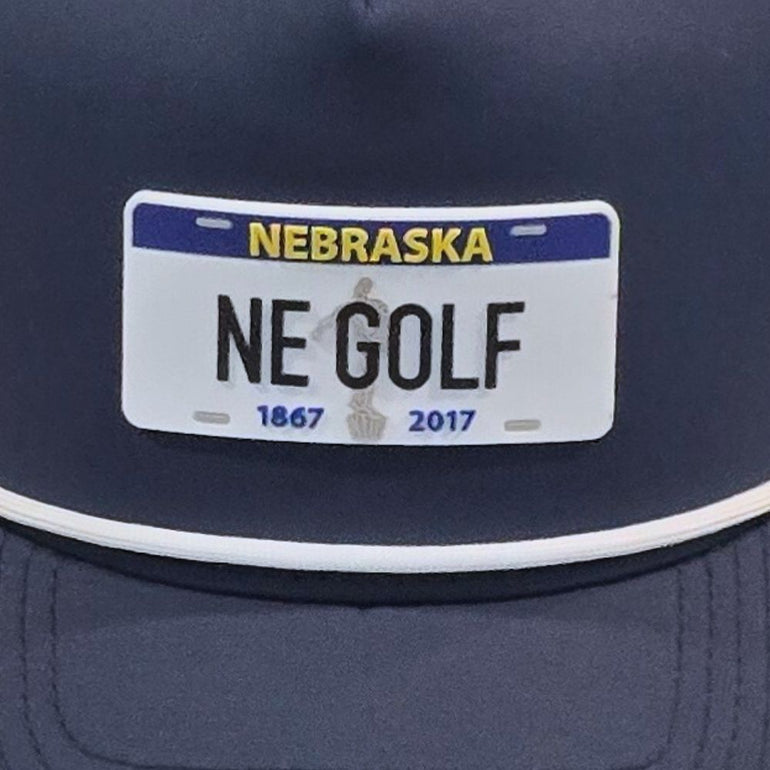 Branded Bills Nebraska Golf Plate Snapback Rope Hat
