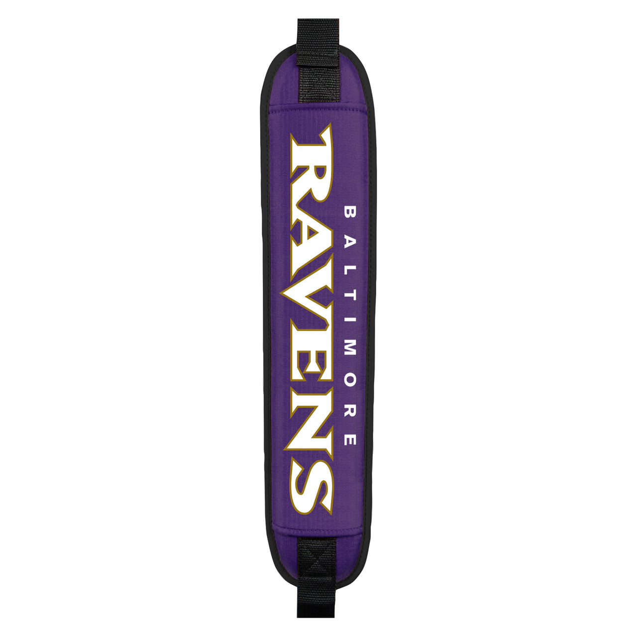 Purple Baltimore Ravens shoulder bag on a white background