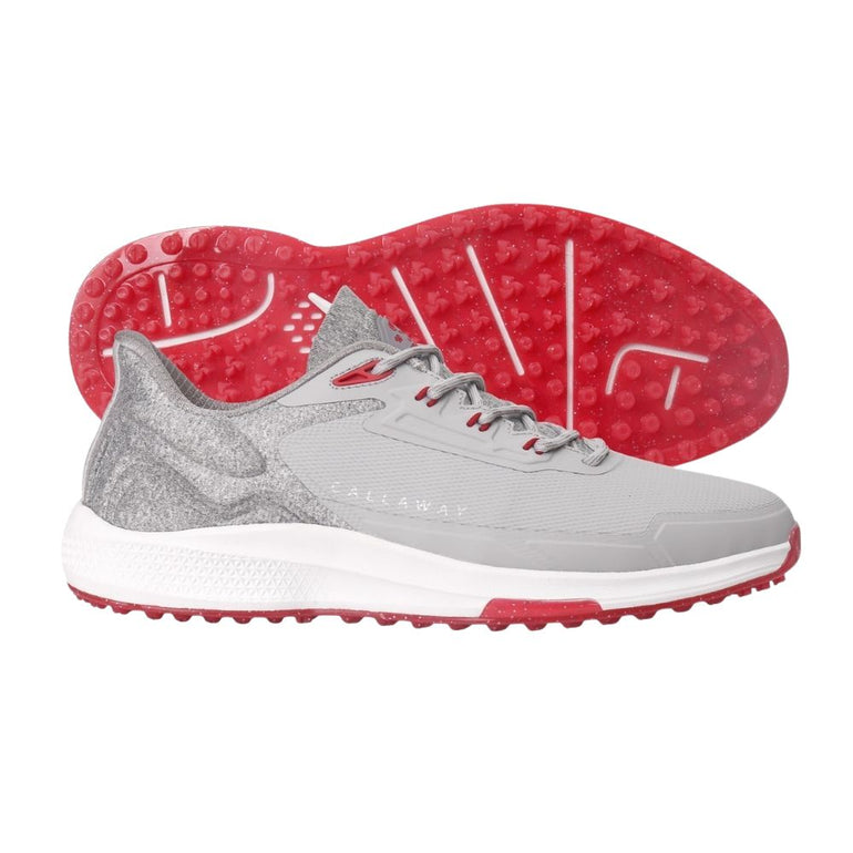 Callaway Men's Coronado v4 SL Golf Shoes - Grey/Red