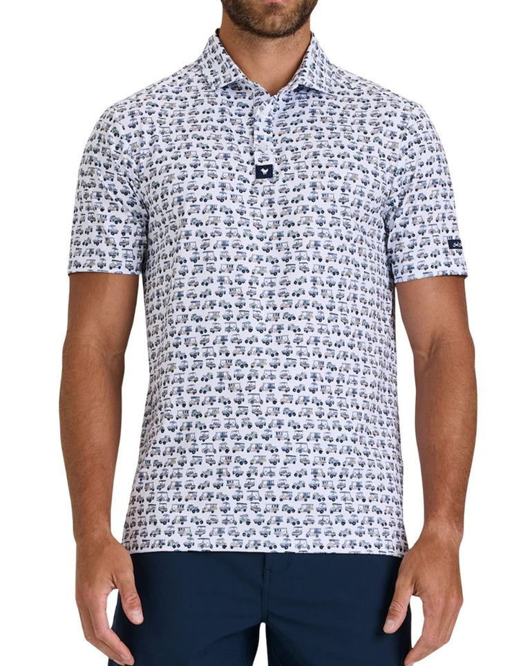 Bad Birdie Men's Check Out My Cart Polo