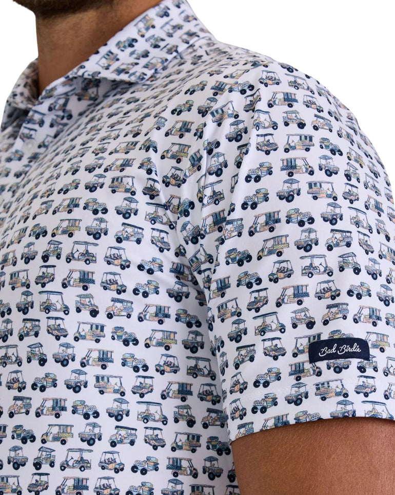 Bad Birdie Men's Check Out My Cart Polo