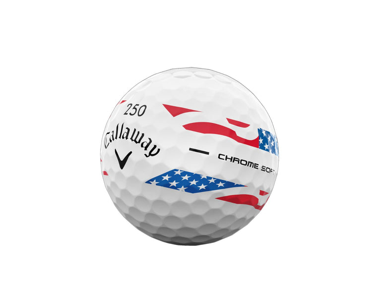 Callaway Chrome Soft USA 250 Stripe Golf Balls