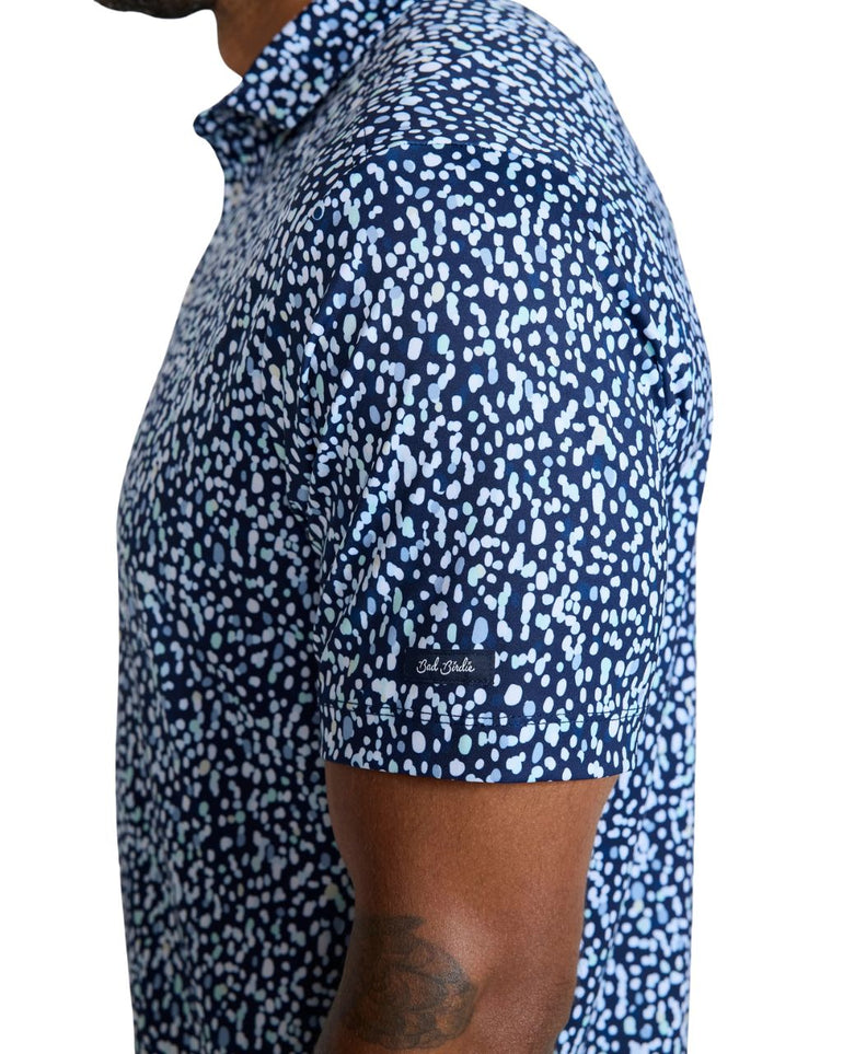 Bad Birdie Men's Drippity Drip Remix Polo