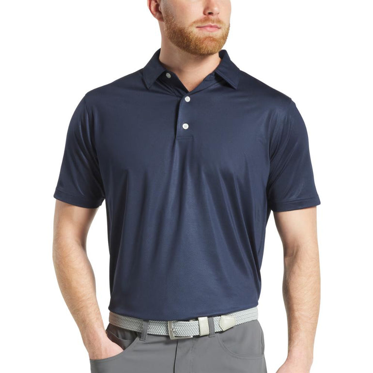 FootJoy Men's Tonal Dot Navy Polo 25