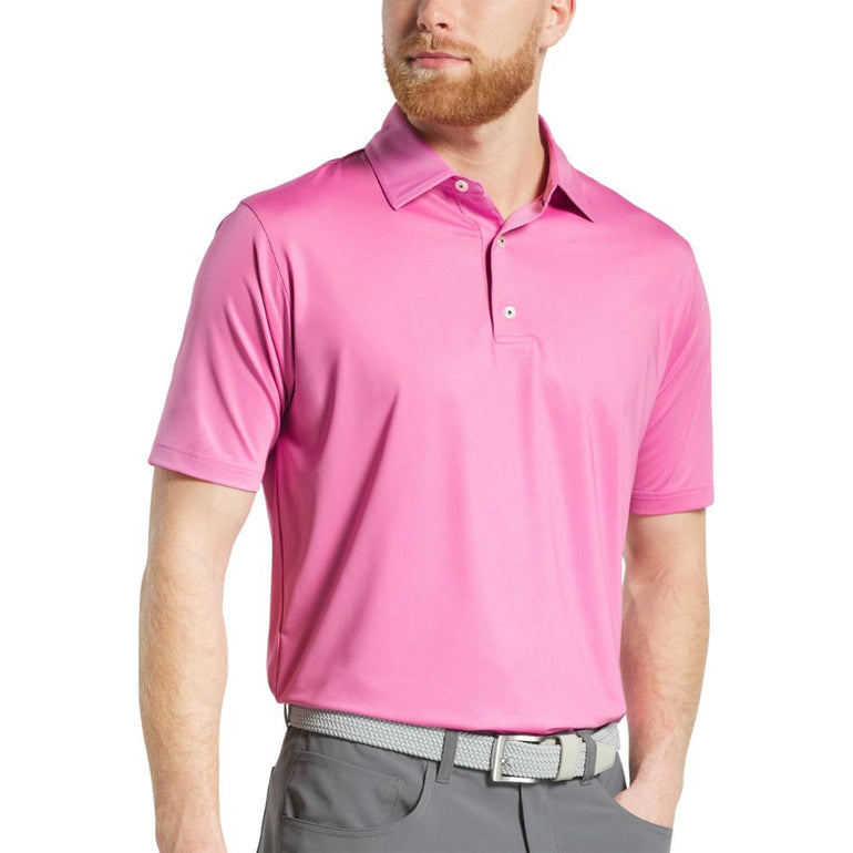 FootJoy Men's Tonal Dot Pink Polo 25