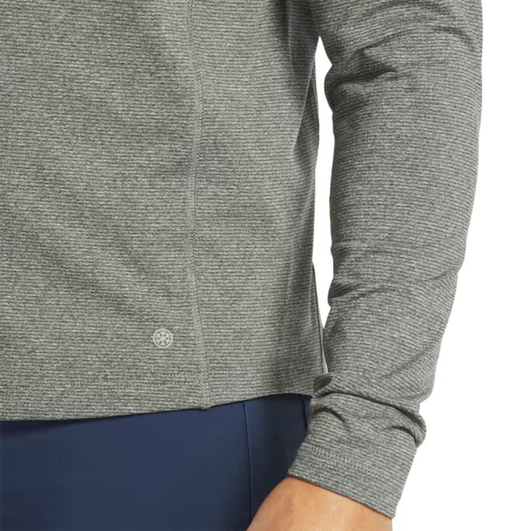 FootJoy Men's ThermoSeries Heather Brushed Back Mid-Layer Black Pullover 25
