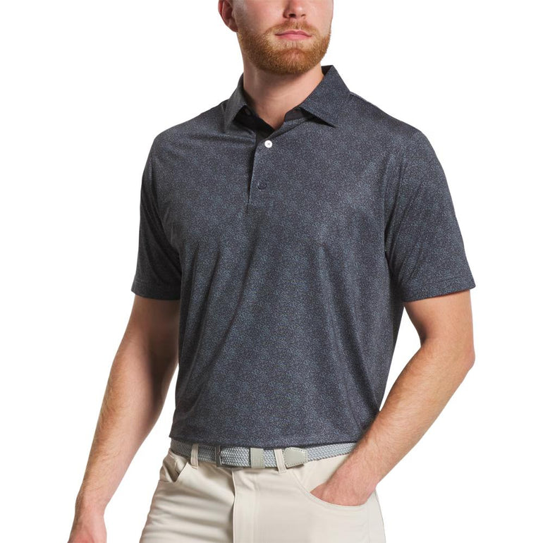 FootJoy Men's Speckle Print Black Polo 25