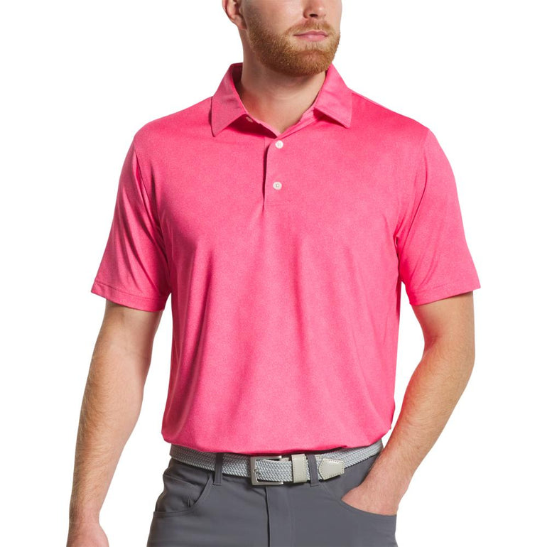 FootJoy Men's Speckle Print Pink Lemonade Polo 25
