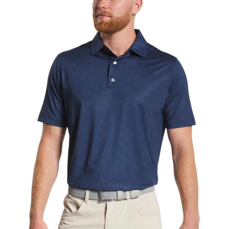 FootJoy Men's Speckle Print Navy Polo 25