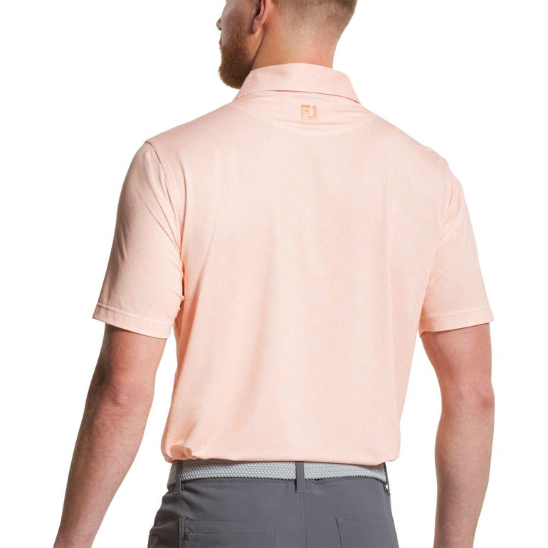 FootJoy Men's Speckle Print Orange Polo 25