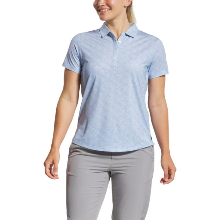 FootJoy Women's Speckle Print Blue Jay Polo 25