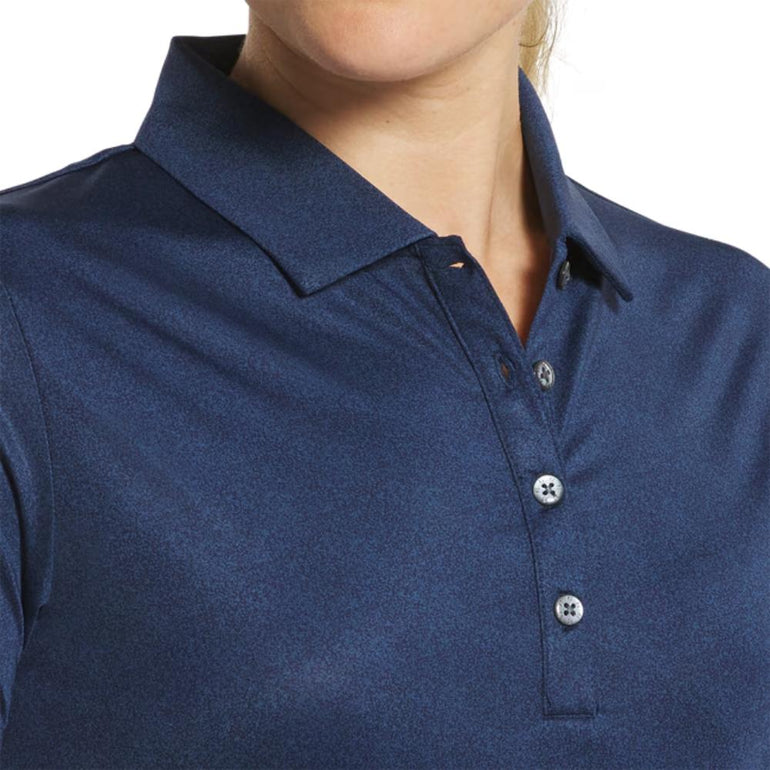FootJoy Women's Speckle Print Navy Polo 25