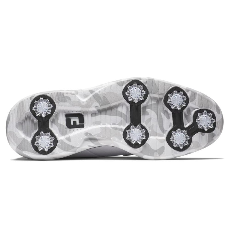 FootJoy Men's Traditions Blucher Golf Shoes - White/Grey Camo 57953