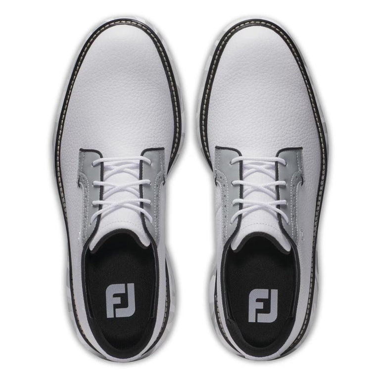 FootJoy Men's Traditions Blucher Golf Shoes - White/Grey Camo 57953