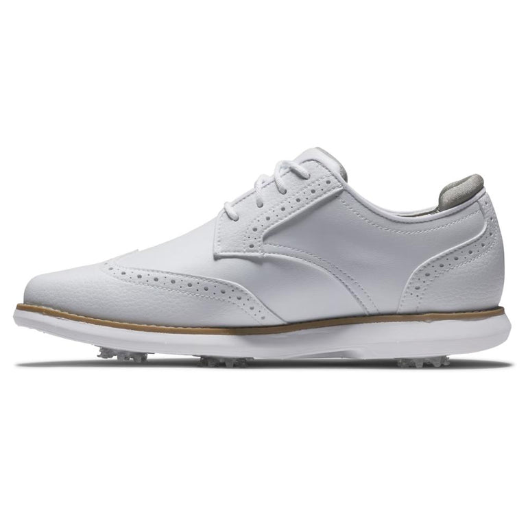 FootJoy Women's Traditions Wing Tip Golf Shoes - White 97931