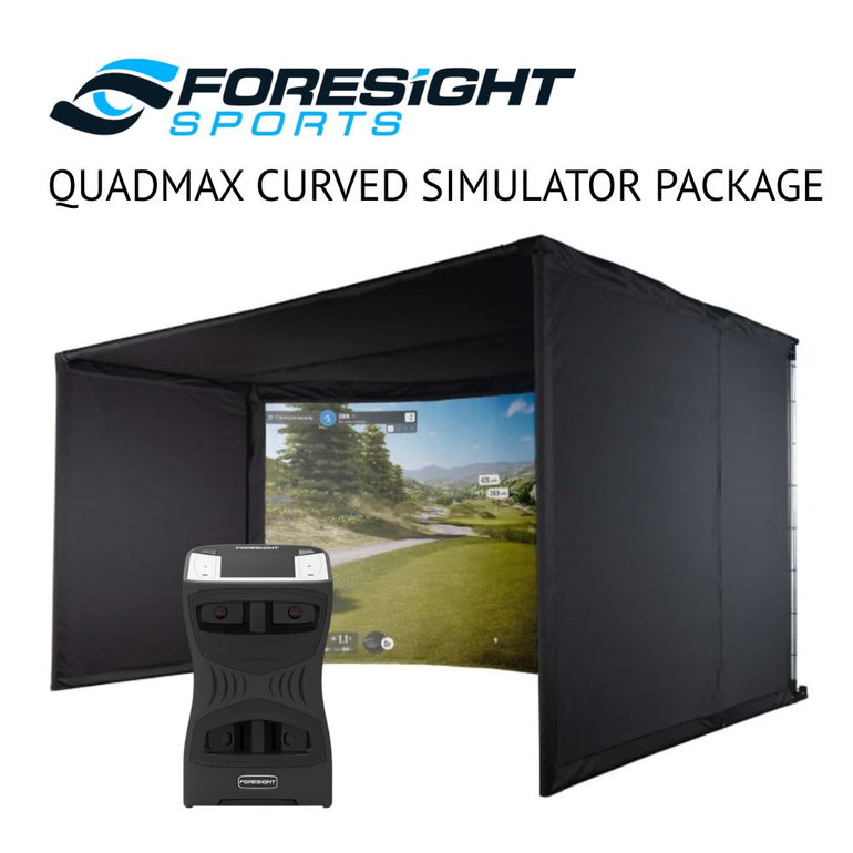 Foresight QuadMAX Curved Golf Simulator Package
