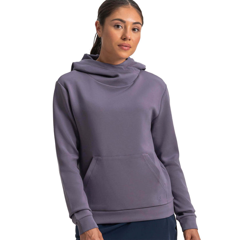 FootJoy Women's Cowl Neck Hoodie - Dusty Violet