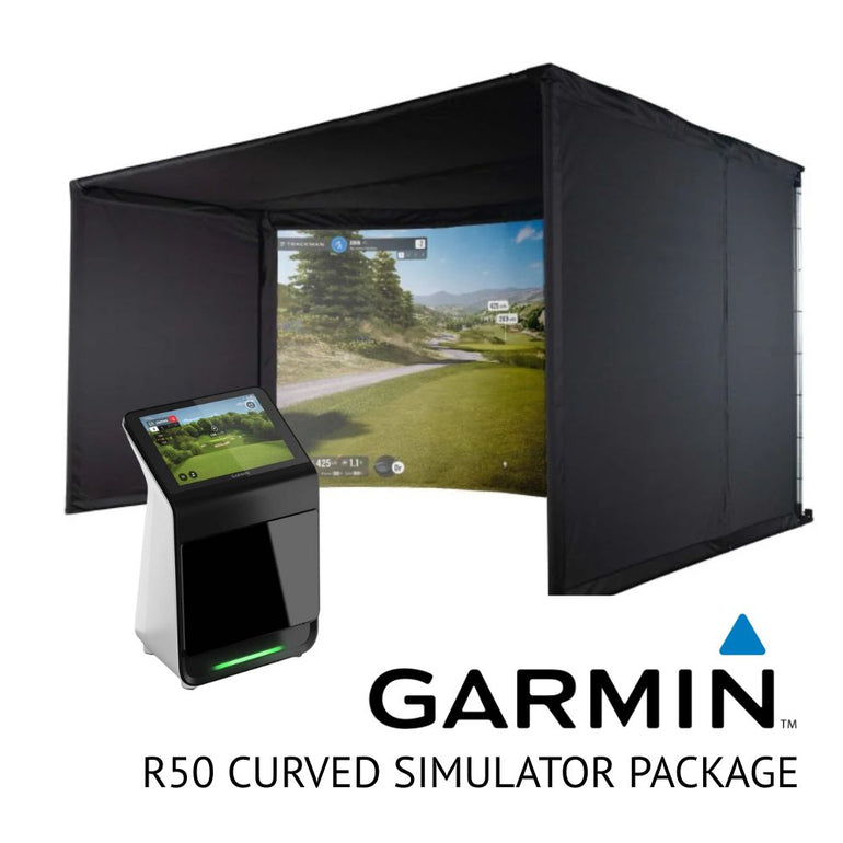 Garmin Approach R50 Curved Golf Simulator Package