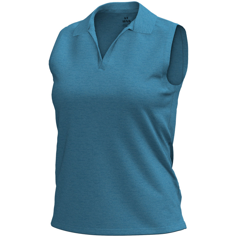 Under Armour Women's Aura Heather Sleeveless Polo 25