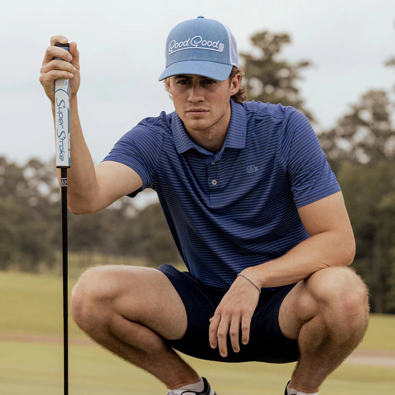 Good Good Birdie Blue Trucker Hat 25