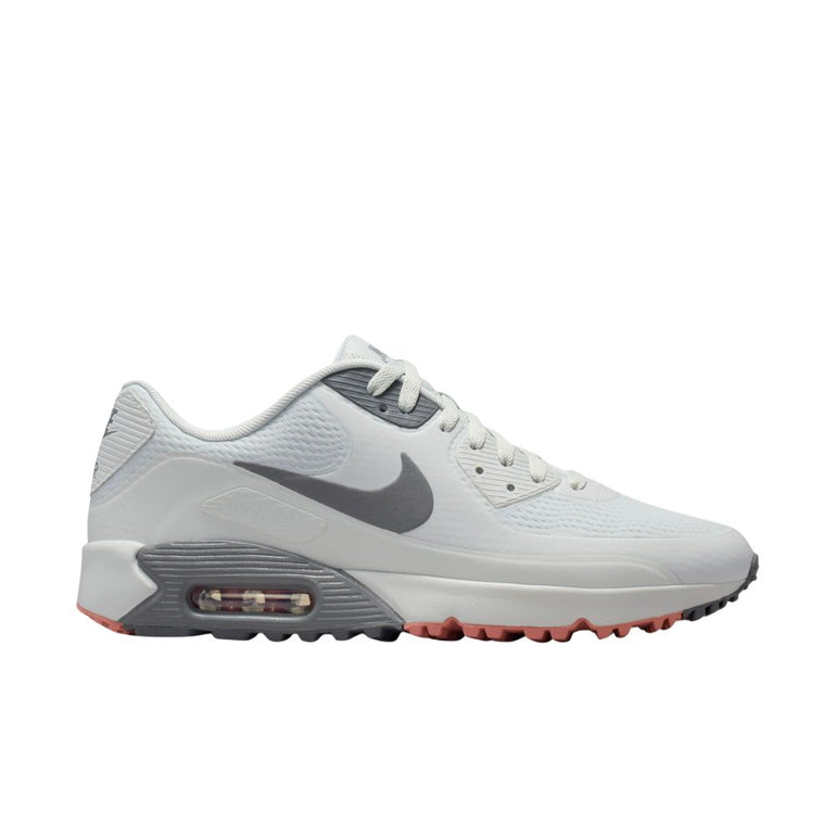 Nike Air Max 90 G Spikeless Golf Shoe - Photon Dust/Pencil Point Red