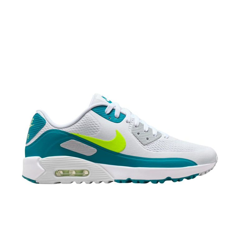 Nike Air Max 90 G Spikeless Golf Shoe - White/Volt/Bright Spruce