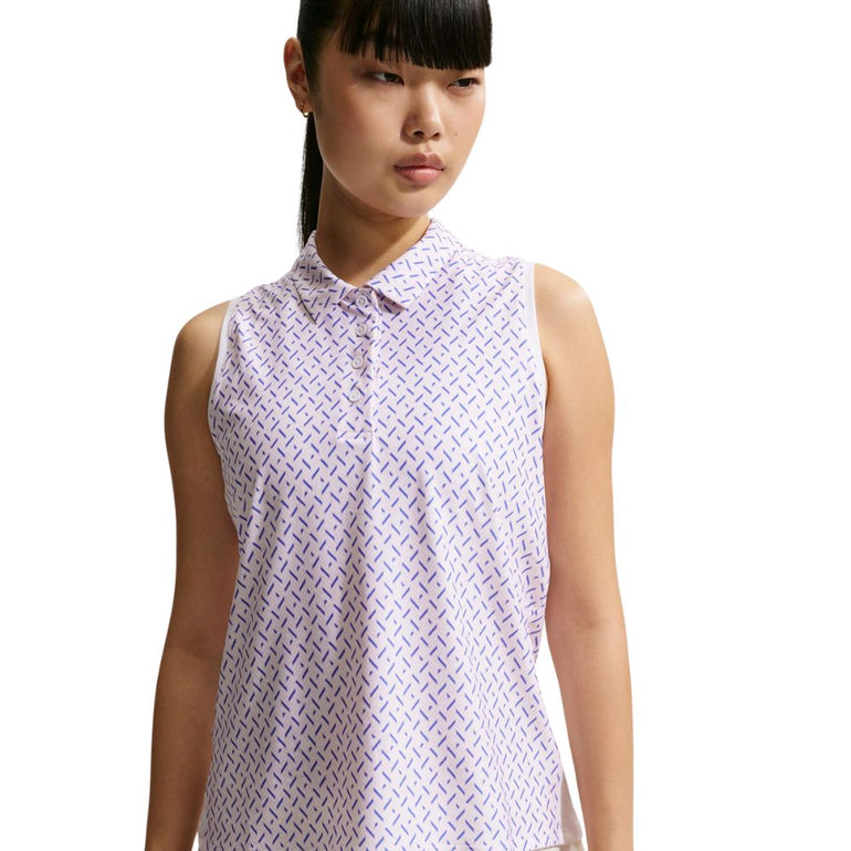 Nike Women's Dri-Fit Victory Sleeveless Print Polo 26