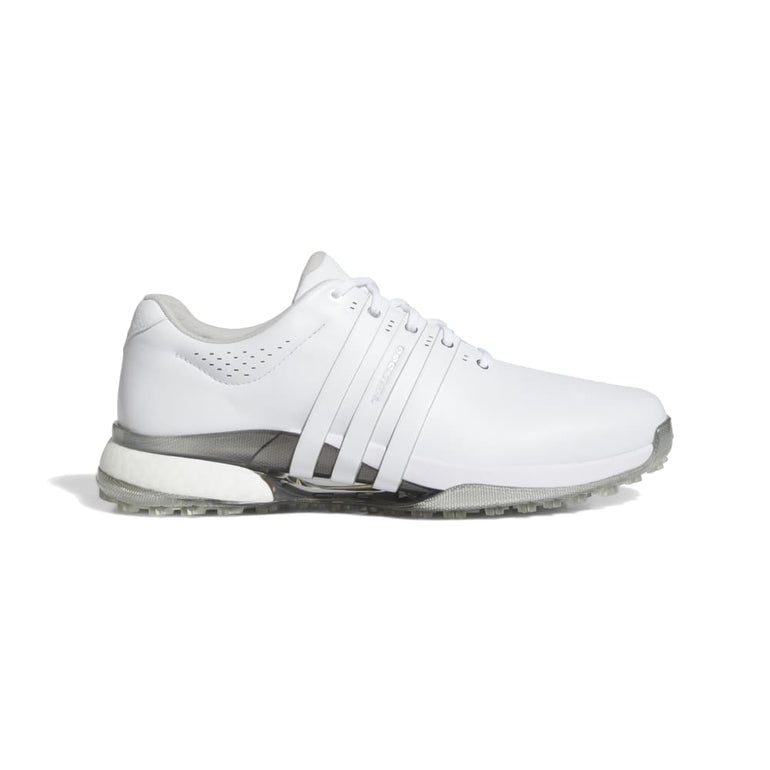 Adidas Men's Tour360 24 BOOST Golf Shoes - White/Silver