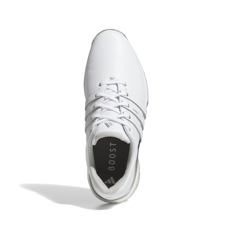 Adidas Men's Tour360 24 BOOST Golf Shoes - White/Silver