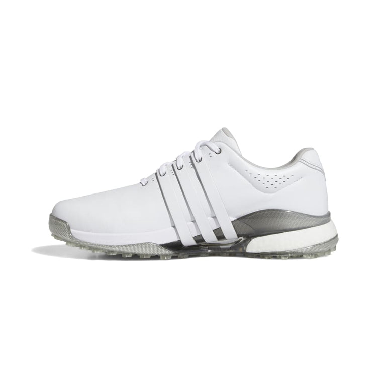 Adidas Men's Tour360 24 BOOST Golf Shoes - White/Silver