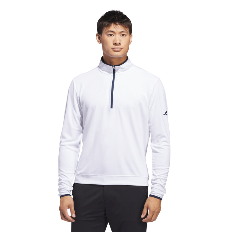Adidas Men's UPF Lightweight 1/4 Zip - White