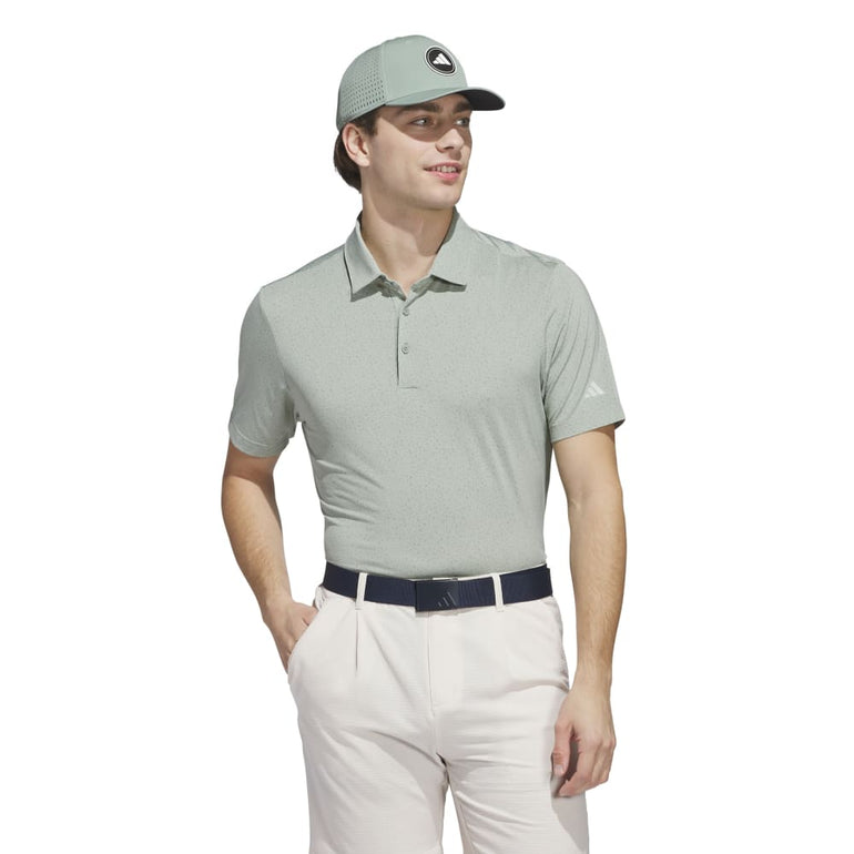 Adidas Men's Ultimate Mini Bunker Polo 25 - Silver Green