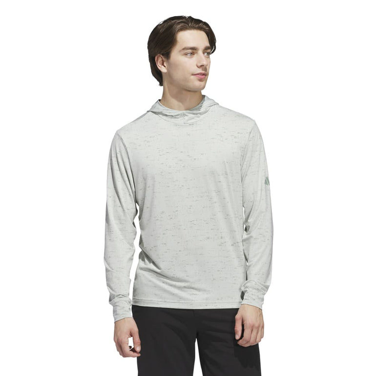 Adidas Men's Printed Lightweight Hoodie 25 - Wonder Silver/Silver Green