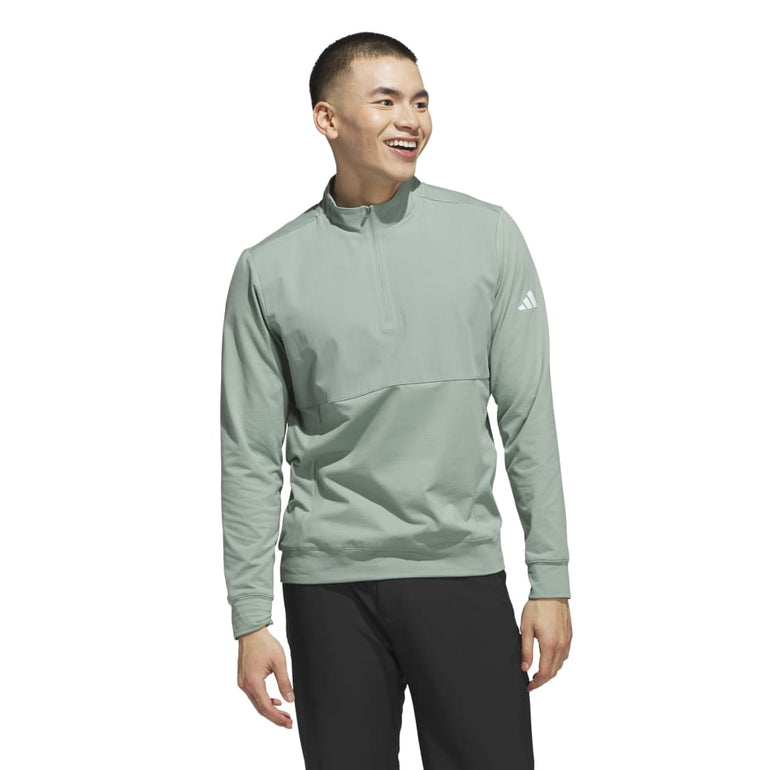 Adidas Men's Ultimate Tour 1/4 Zip 25 - Silver Green