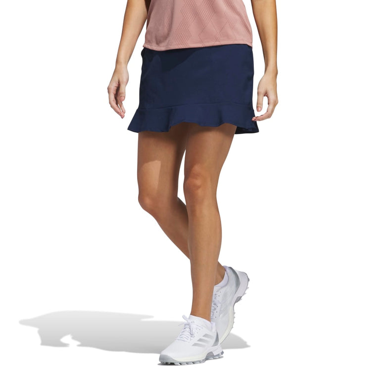 Adidas Women's Ultimate365 Frilled Skort 25 - Collegiate Navy