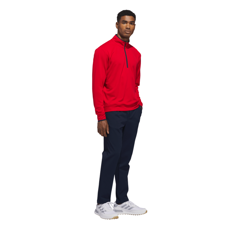 Adidas Men's UPF Lightweight 1/4 Zip - Collegiate Red