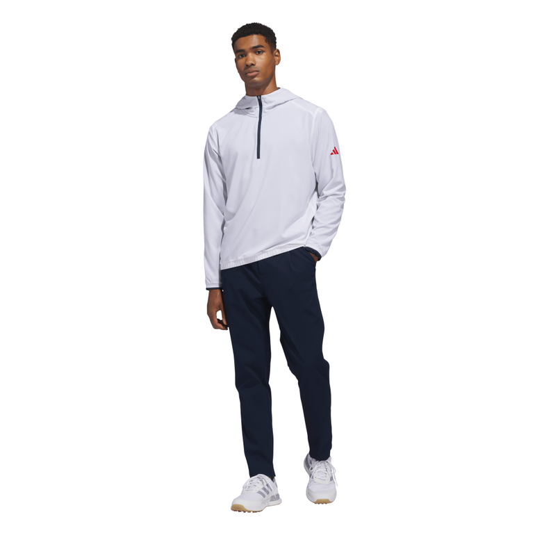Adidas Men's Ultimate365 Anorak Hooded Jacket - White/Collegiate Navy