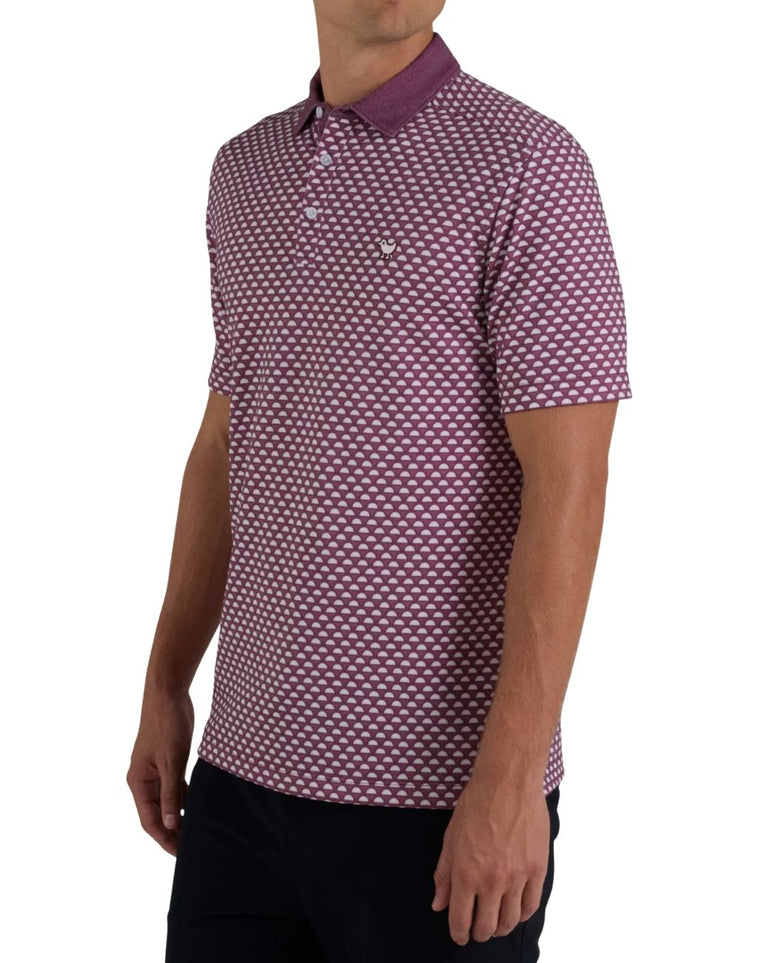 Bad Birdie Men's Lip Out Velvet Polo
