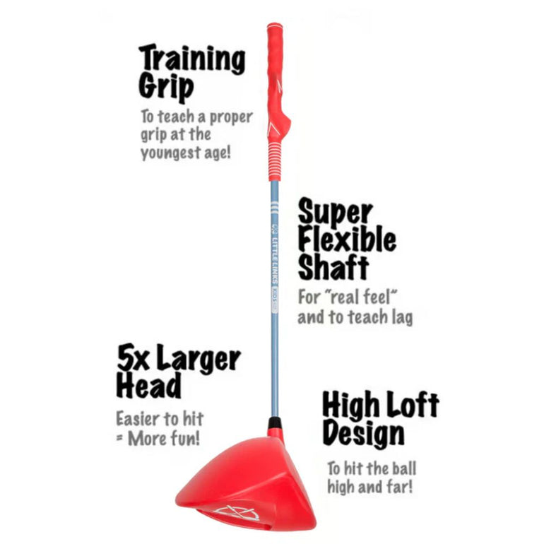 Little Links Big Swing Kids Golf Driver - Red Ages 6-9