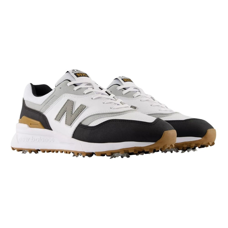 New Balance Men's 997 Golf Shoes - White/Black