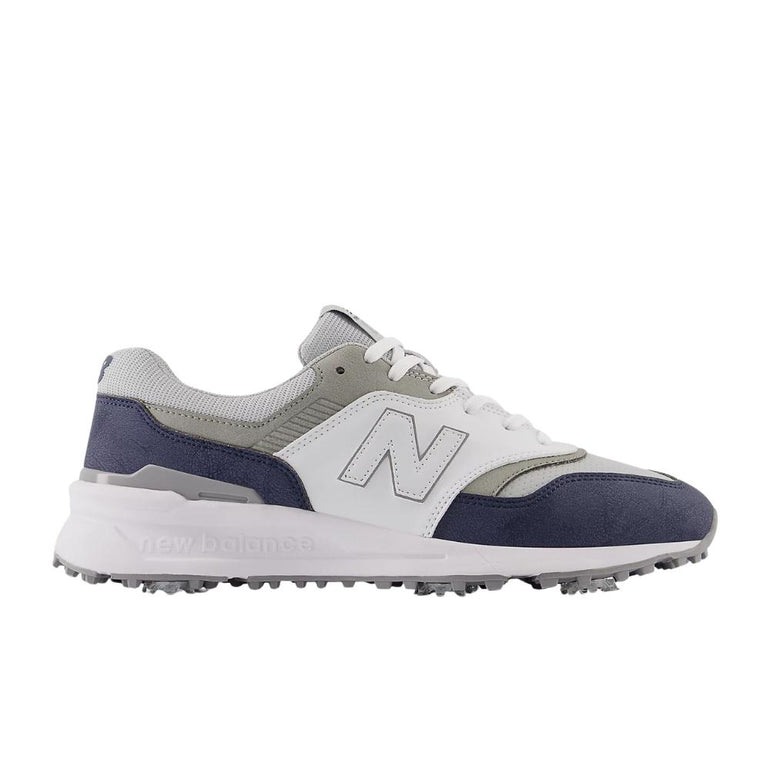 New Balance Men's 997 Golf Shoes - White/Navy
