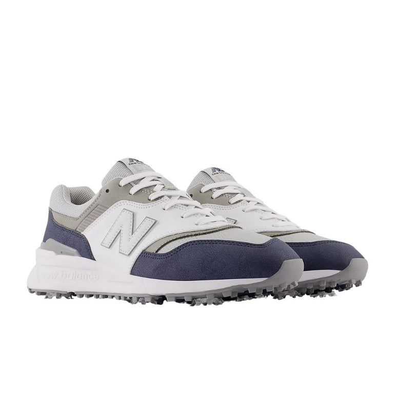 New Balance Men's 997 Golf Shoes - White/Navy