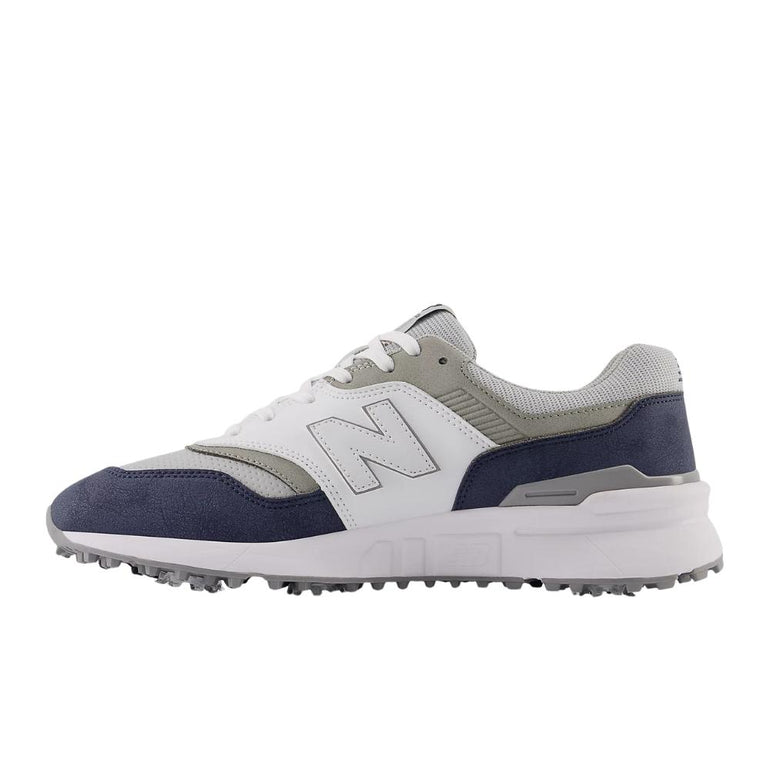 New Balance Men's 997 Golf Shoes - White/Navy