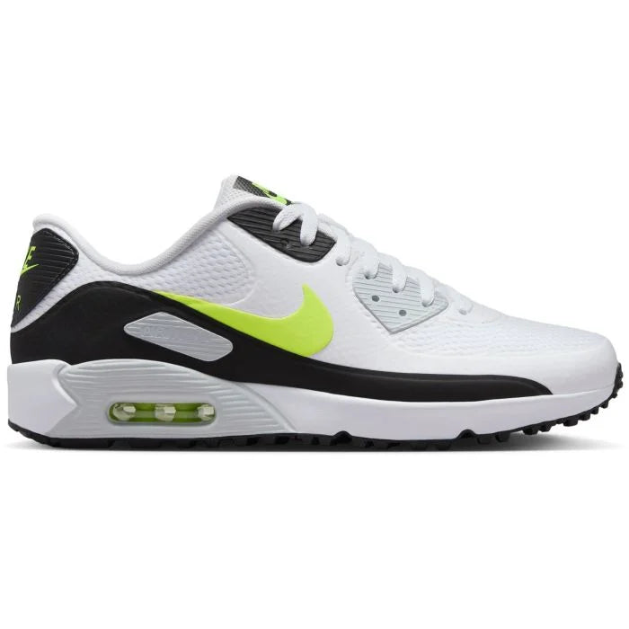 Nike Men's Air Max 90 G Golf Shoes - White/Hot Lime