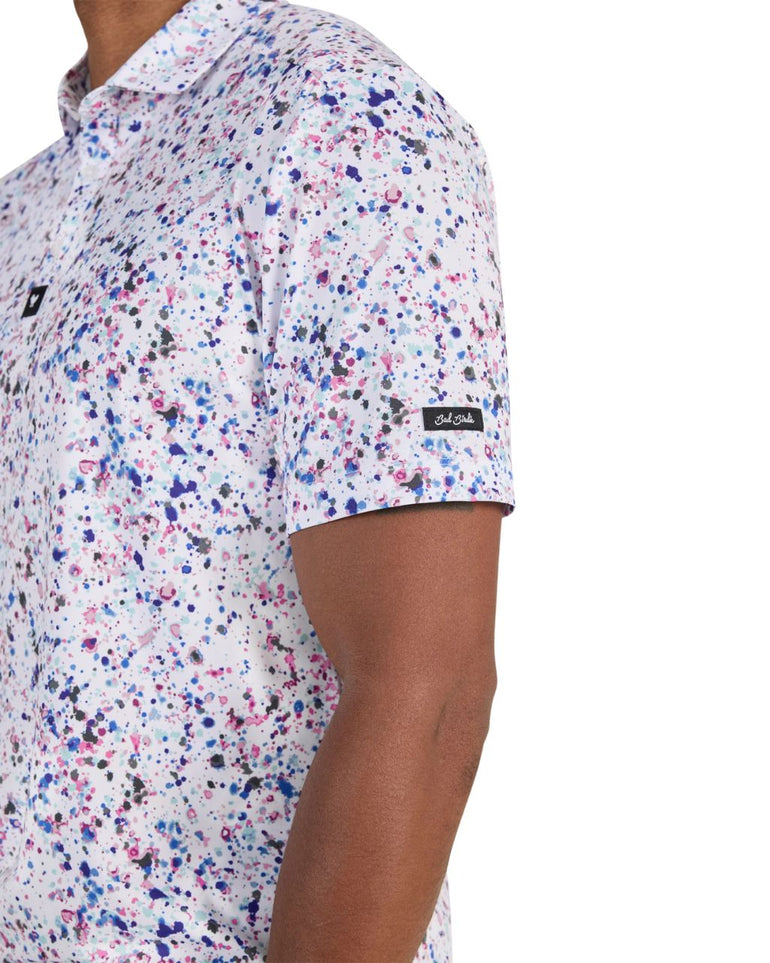 Bad Birdie Men's Paint Splatter 3 Polo