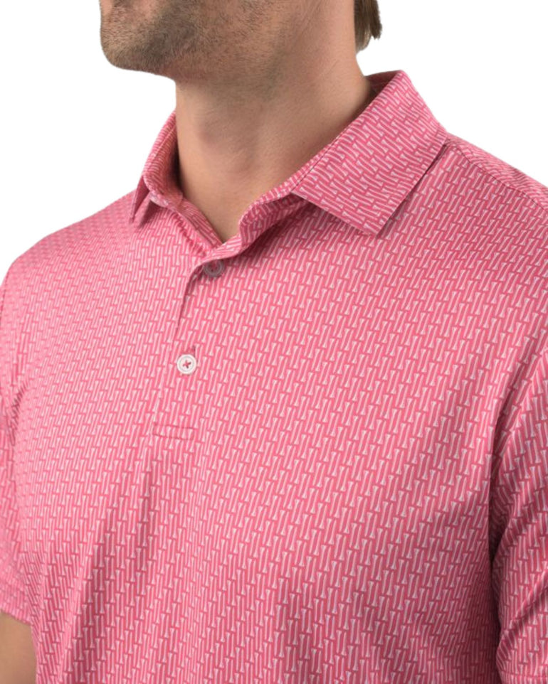 Good Good Golf Men's Port of Pink Polo