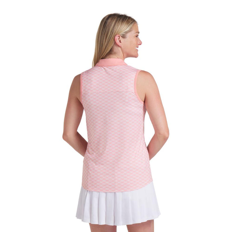 Puma Women's Cloudspun Scallop Sleeveless Polo