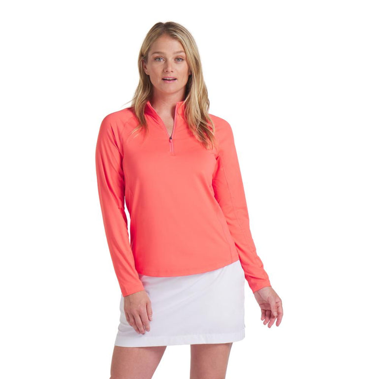 Puma Women's You-V Solid 1/4 Zip Pullover