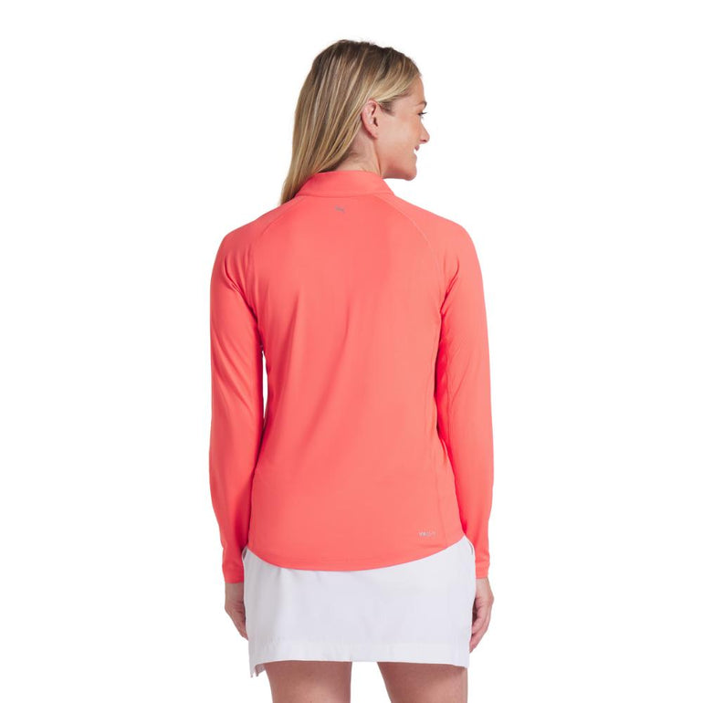 Puma Women's You-V Solid 1/4 Zip Pullover