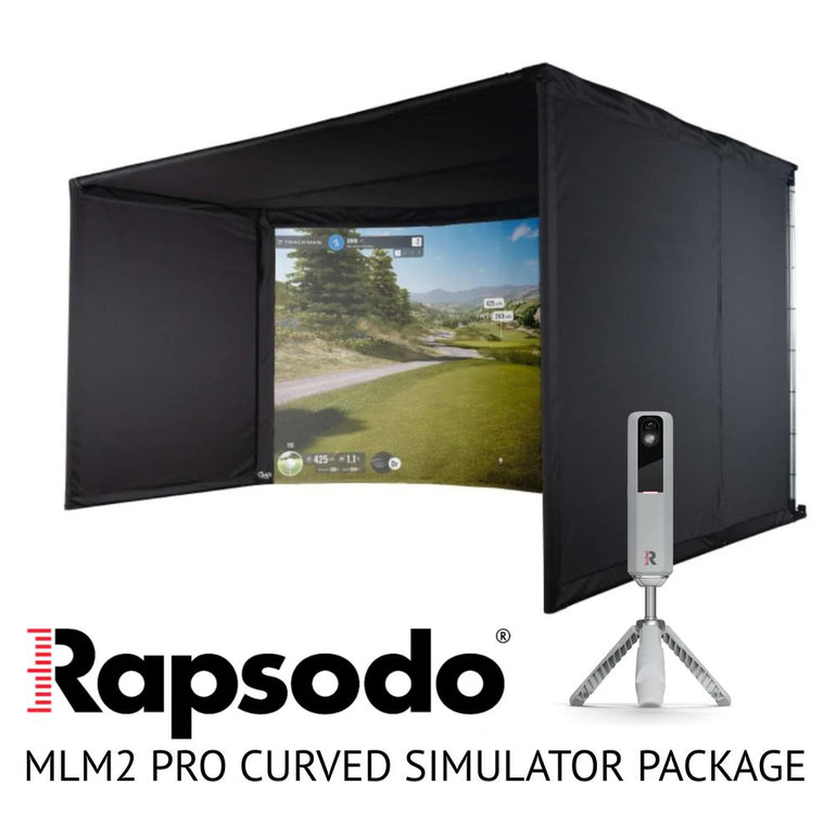 Rapsodo MLM2 Pro Curved Golf Simulator Package